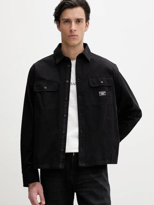 Zdjęcie produktu Guess Jeans koszula męska bawełniana czarny