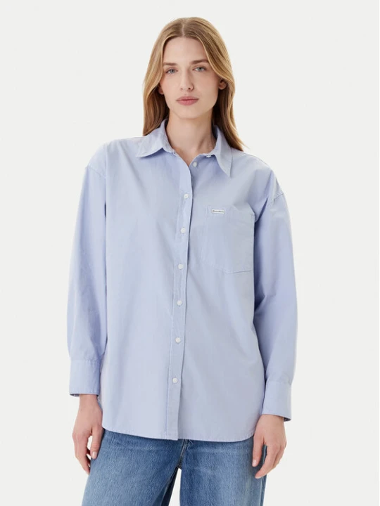 Zdjęcie produktu Guess Jeans Koszula W4YH22 WGCF1 Niebieski jasny Relaxed Fit