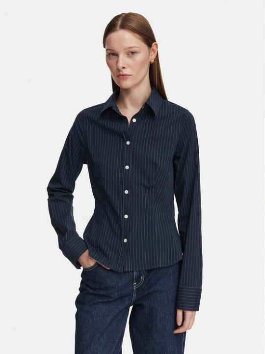 Zdjęcie produktu Guess Jeans Koszula W6YH11 W2835 Granatowy Slim Fit