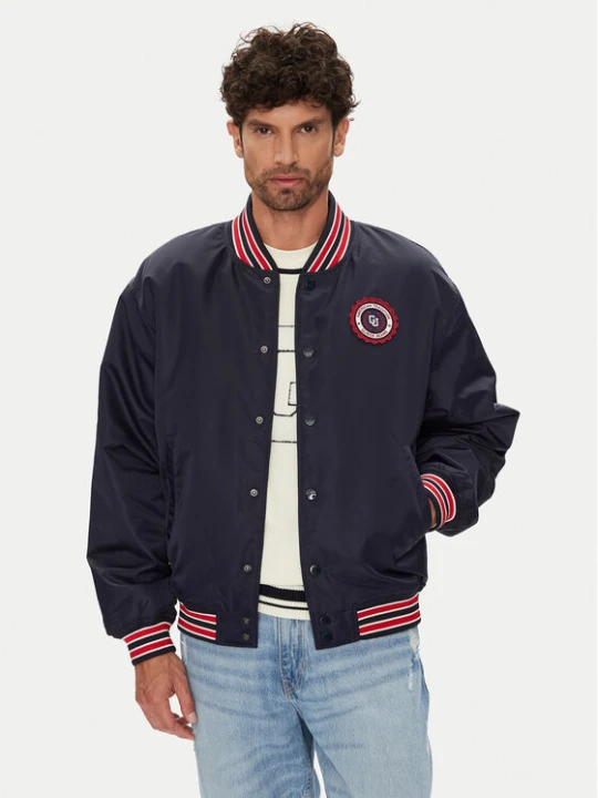 Zdjęcie produktu Guess Jeans Kurtka bomber M5YL15 WHAA2 Granatowy Regular Fit