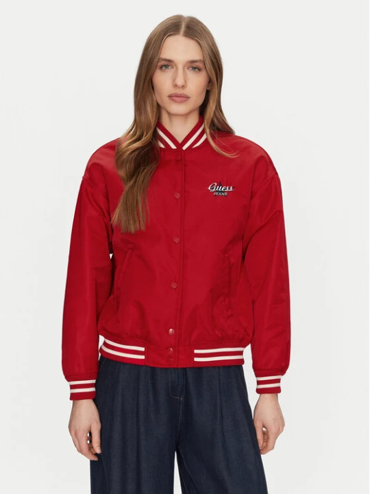 Zdjęcie produktu Guess Jeans Kurtka bomber W5RL43 WHAA2 Czerwony Regular Fit