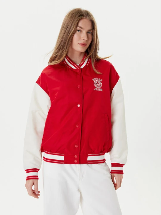 Zdjęcie produktu Guess Jeans Kurtka bomber W5YL15 WHAA2 Czerwony Regular Fit