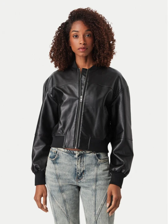 Zdjęcie produktu Guess Jeans Kurtka bomber W6YL01 W2525 Czarny Regular Fit