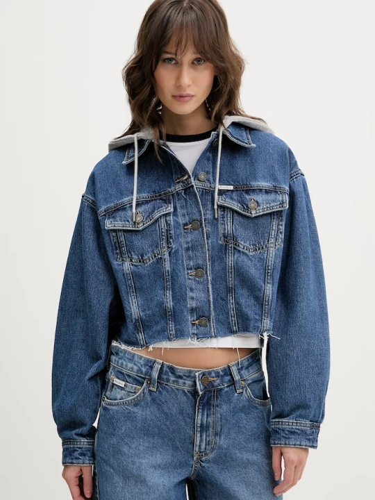Zdjęcie produktu Guess Jeans kurtka jeansowa niebieski