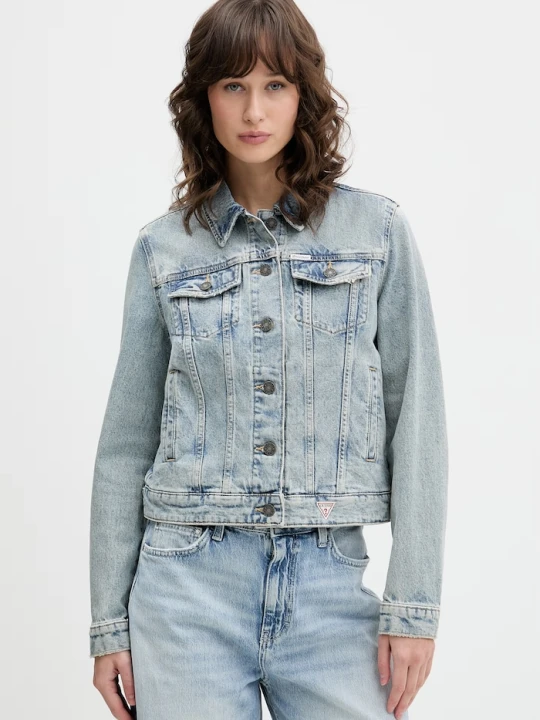 Zdjęcie produktu Guess Jeans kurtka jeansowa niebieski