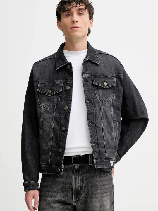 Zdjęcie produktu Guess Jeans kurtka jeansowa szary