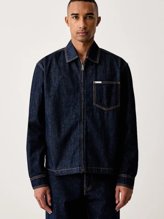 Zdjęcie produktu Guess Jeans kurtka jeansowa męska granatowy