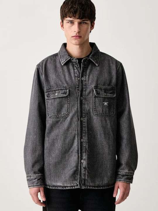 Zdjęcie produktu Guess Jeans kurtka jeansowa męska szary