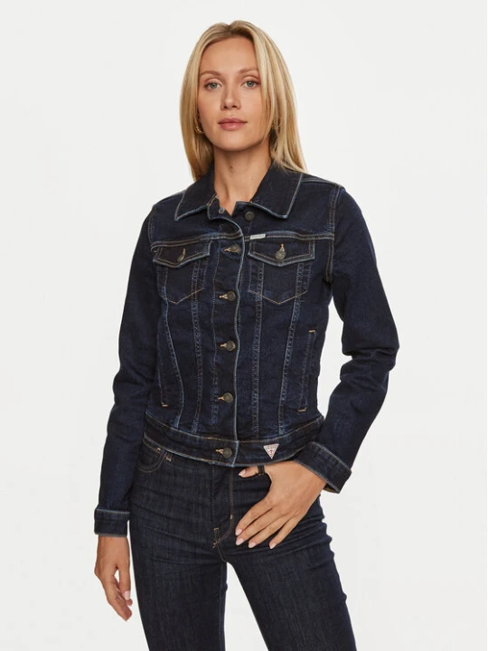 Zdjęcie produktu Guess Jeans Kurtka jeansowa W4YN55 D5CB1 Granatowy Regular Fit