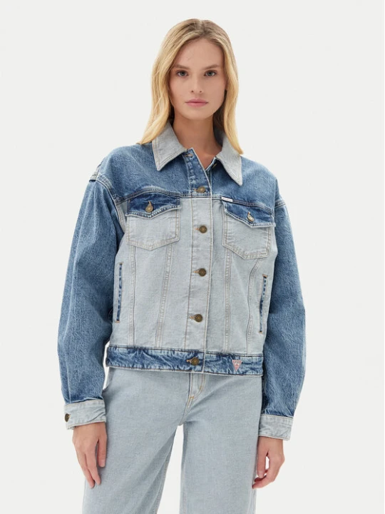 Zdjęcie produktu Guess Jeans Kurtka jeansowa W5YN56 D5M56 Niebieski Regular Fit
