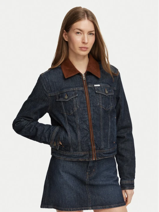 Zdjęcie produktu Guess Jeans Kurtka jeansowa W6BN02 D1811 Granatowy Regular Fit