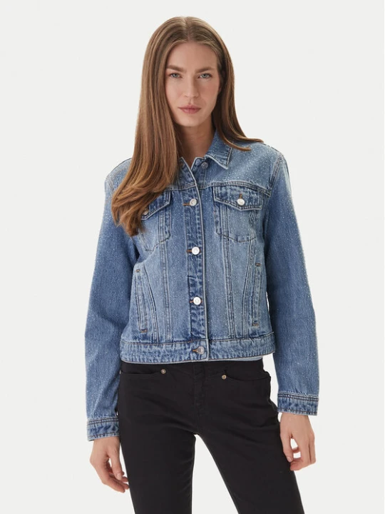 Zdjęcie produktu Guess Jeans Kurtka jeansowa W6GN14 D0971 Niebieski Regular Fit