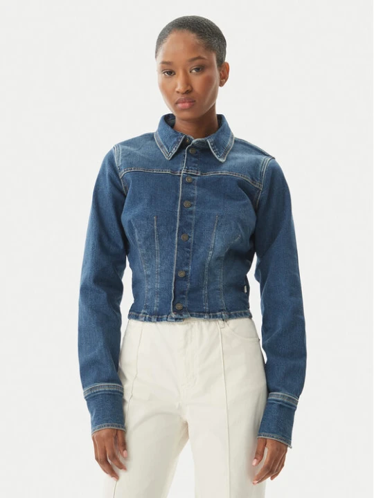 Zdjęcie produktu Guess Jeans Kurtka jeansowa W6RN84 D7251 Niebieski Classic Fit