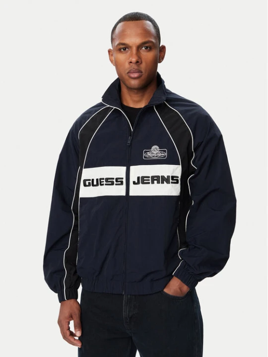 Zdjęcie produktu Guess Jeans Kurtka przejściowa M6YL12 W2695 Granatowy Regular Fit