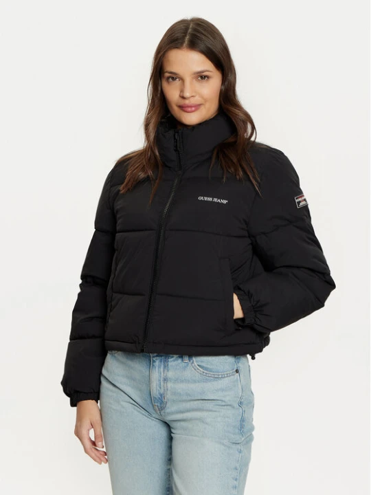 Zdjęcie produktu Guess Jeans Kurtka zimowa W4BL20 WGII2 Czarny Regular Fit