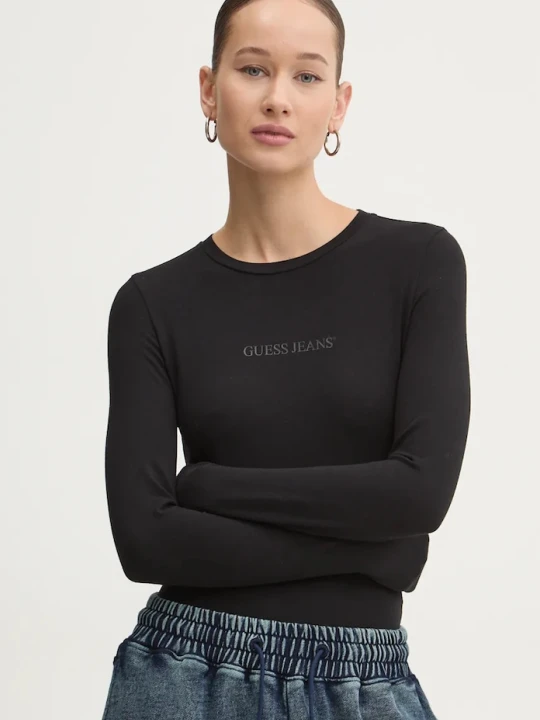 Zdjęcie produktu Guess Jeans longsleeve czarny