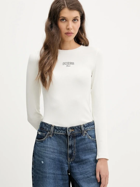 Zdjęcie produktu Guess Jeans longsleeve beżowy