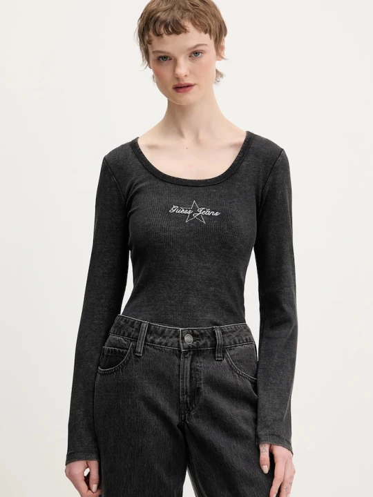 Zdjęcie produktu Guess Jeans longsleeve czarny