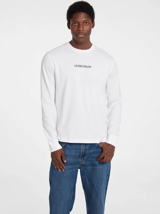 Zdjęcie produktu Guess Jeans Longsleeve | Regular Fit biały