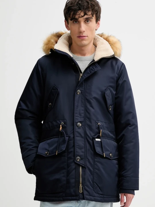 Zdjęcie produktu Guess Jeans parka granatowy