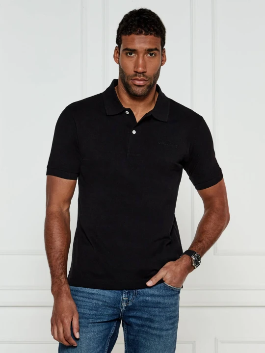 Zdjęcie produktu Guess Jeans Polo EMBRO | Regular Fit czarny