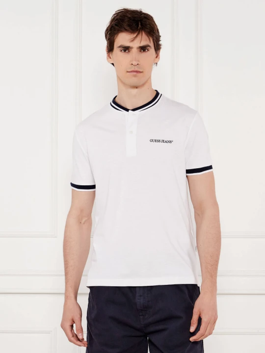 Zdjęcie produktu Guess Jeans Polo HENLEY | Regular Fit biały