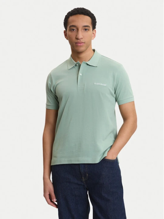 Zdjęcie produktu Guess Jeans Polo M4BP29 KCJV1 Zielony Regular Fit
