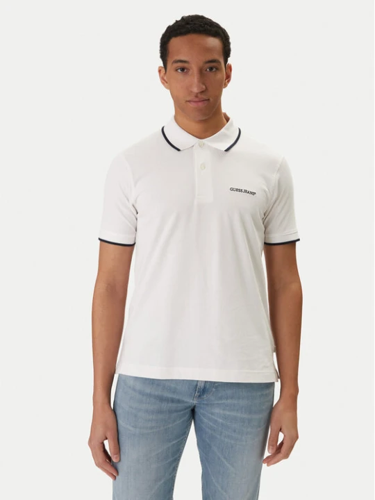 Zdjęcie produktu Guess Jeans Polo M6RP24 KCJV1 Biały Regular Fit