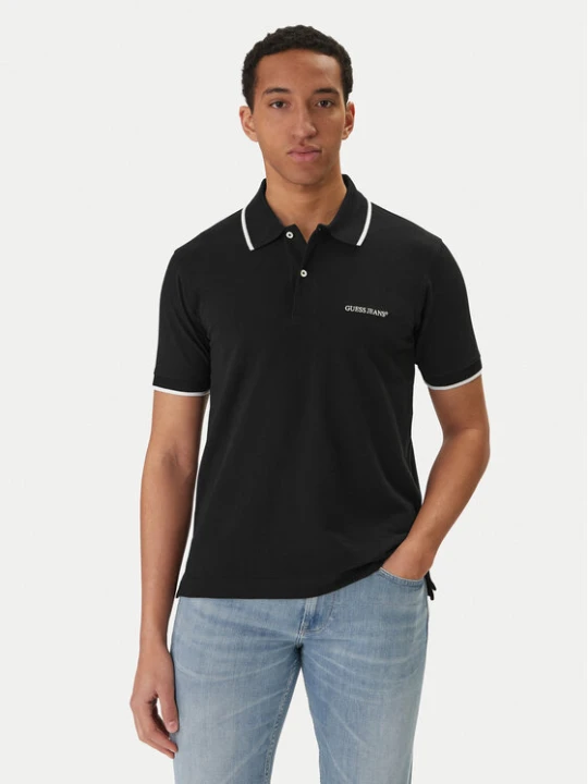 Zdjęcie produktu Guess Jeans Polo M6RP24 KCJV1 Czarny Regular Fit