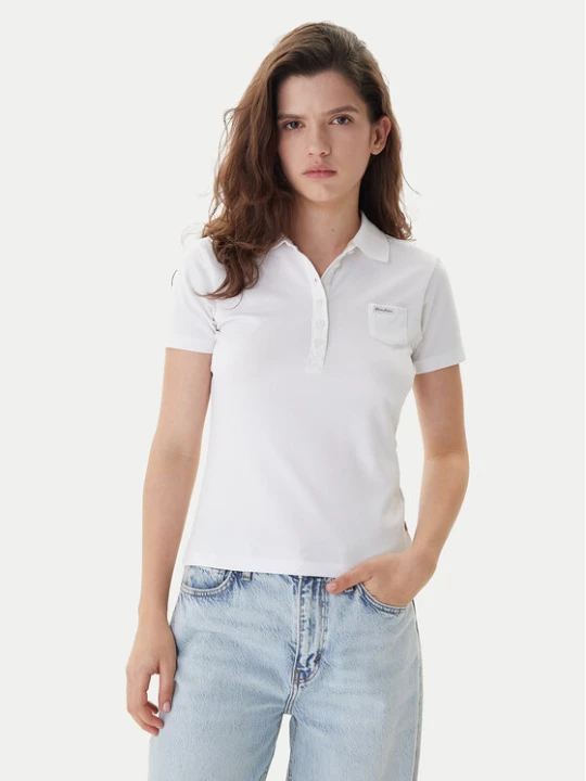 Zdjęcie produktu Guess Jeans Polo W5GP73 KCYR1 Biały Regular Fit