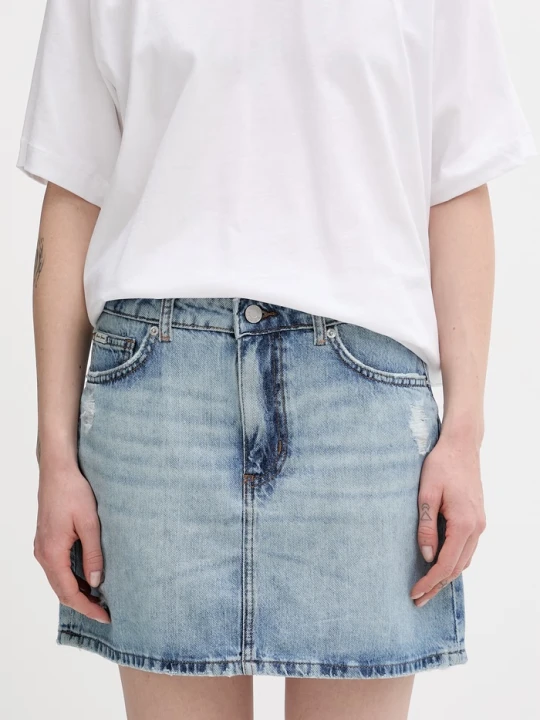 Zdjęcie produktu Guess Jeans spódnica jeansowa niebieski