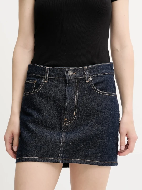 Zdjęcie produktu Guess Jeans spódnica jeansowa granatowy