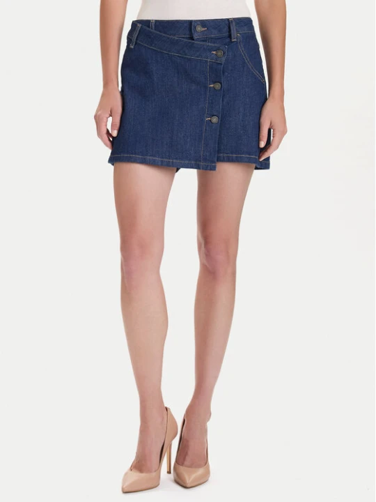 Zdjęcie produktu Guess Jeans Spódnica jeansowa W5BD96 D002A Granatowy Regular Fit