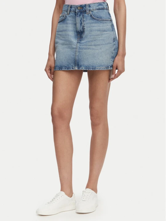 Zdjęcie produktu Guess Jeans Spódnica jeansowa W5GD0Q D5M4A Niebieski Regular Fit