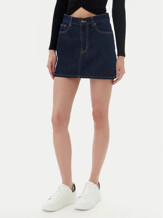 Zdjęcie produktu Guess Jeans Spódnica jeansowa W5YD0Q D5M4C Granatowy Regular Fit
