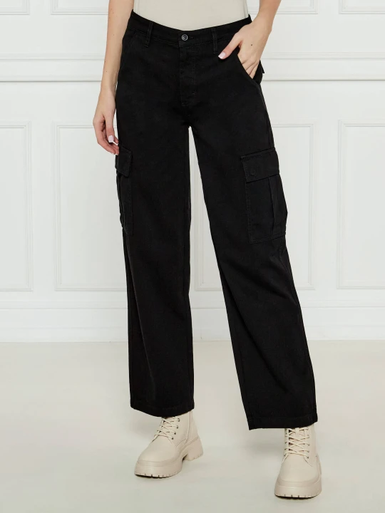 Zdjęcie produktu Guess Jeans Spodnie cargo | Relaxed fit czarny