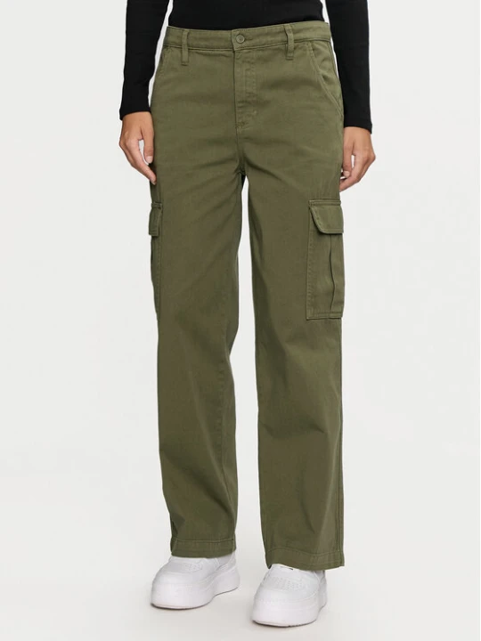Zdjęcie produktu Guess Jeans Spodnie cargo W4YB61 WGCV1 Khaki Relaxed Fit