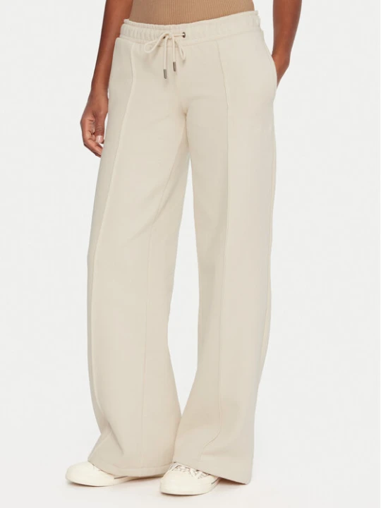 Zdjęcie produktu Guess Jeans Spodnie dresowe W5BB04 KC811 Beżowy Wide Leg