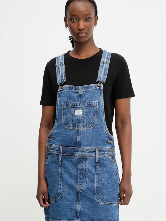 Zdjęcie produktu Guess Jeans sukienka jeansowa niebieski