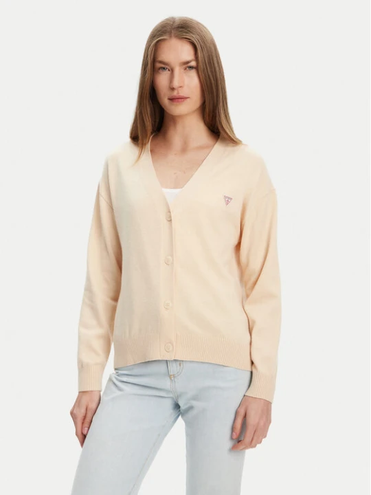Zdjęcie produktu Guess Jeans Sweter 168521 Beżowy Classic Fit