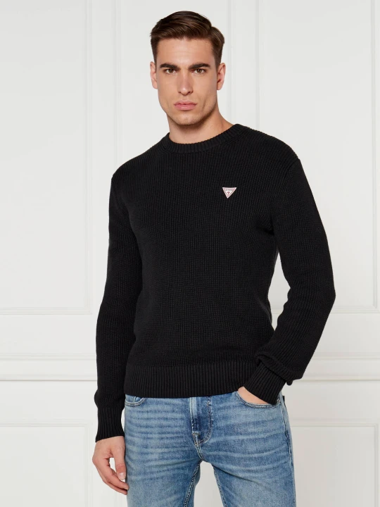 Zdjęcie produktu Guess Jeans Sweter | Regular Fit czarny
