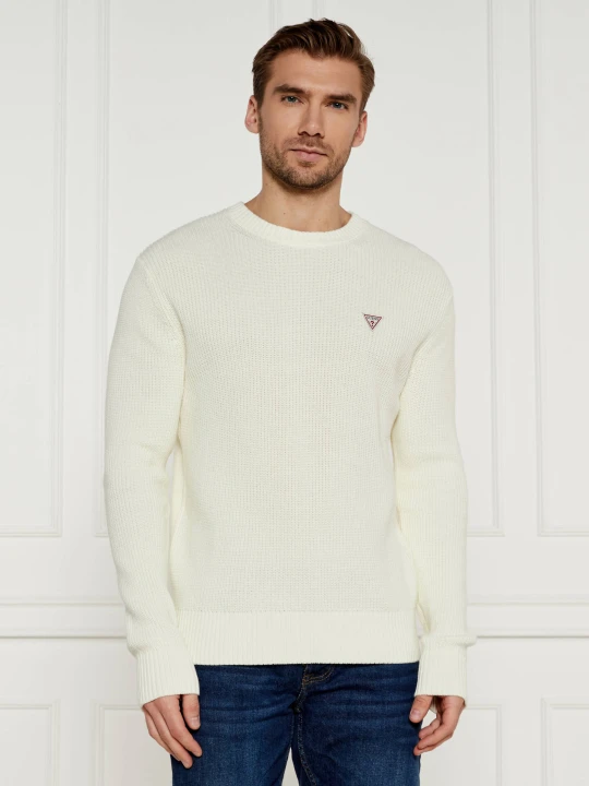 Zdjęcie produktu Guess Jeans Sweter | Regular Fit ecru