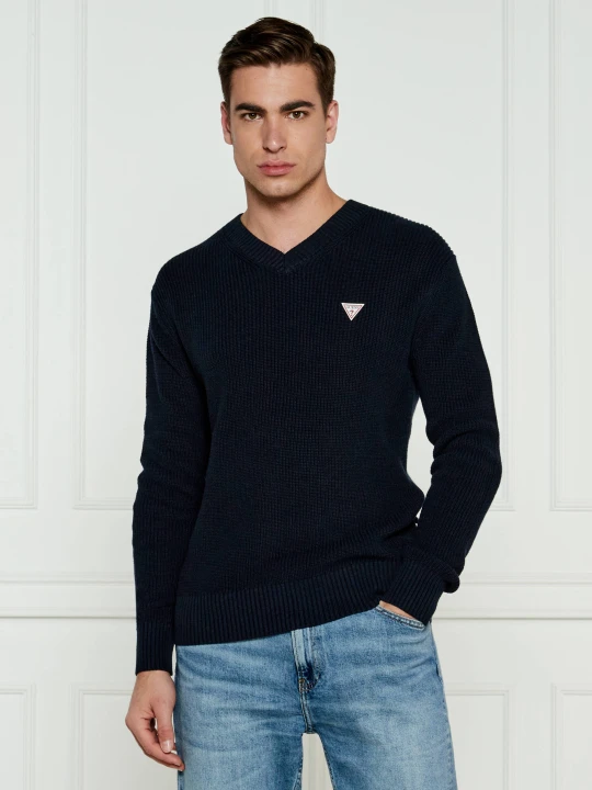 Zdjęcie produktu Guess Jeans Sweter | Regular Fit czarny