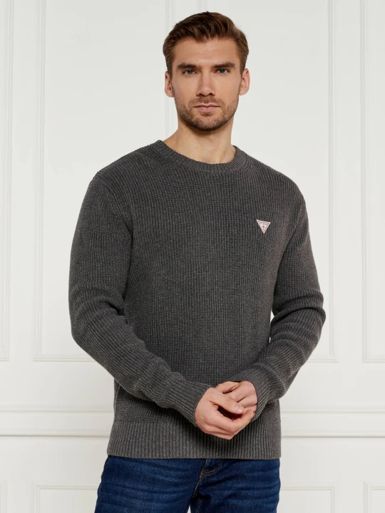 Zdjęcie produktu Guess Jeans Sweter | Regular Fit szary