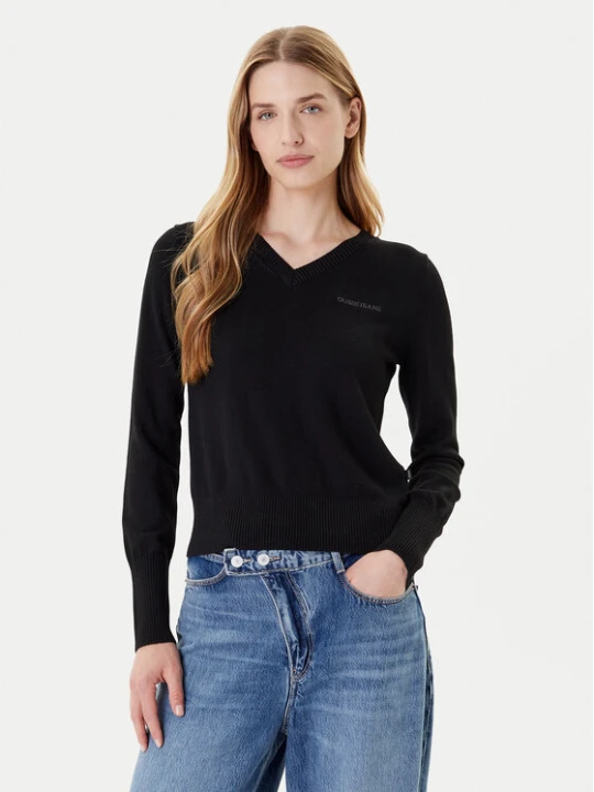Zdjęcie produktu Guess Jeans Sweter W4BR84 Z3HO2 Czarny Regular Fit