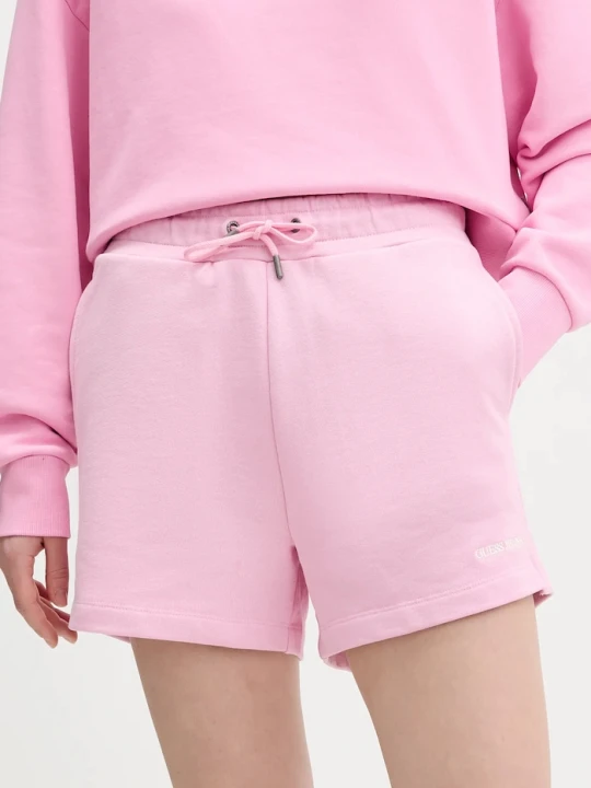 Zdjęcie produktu Guess Jeans szorty bawełniane różowy
