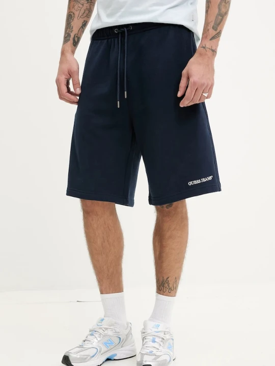 Zdjęcie produktu Guess Jeans szorty bawełniane granatowy