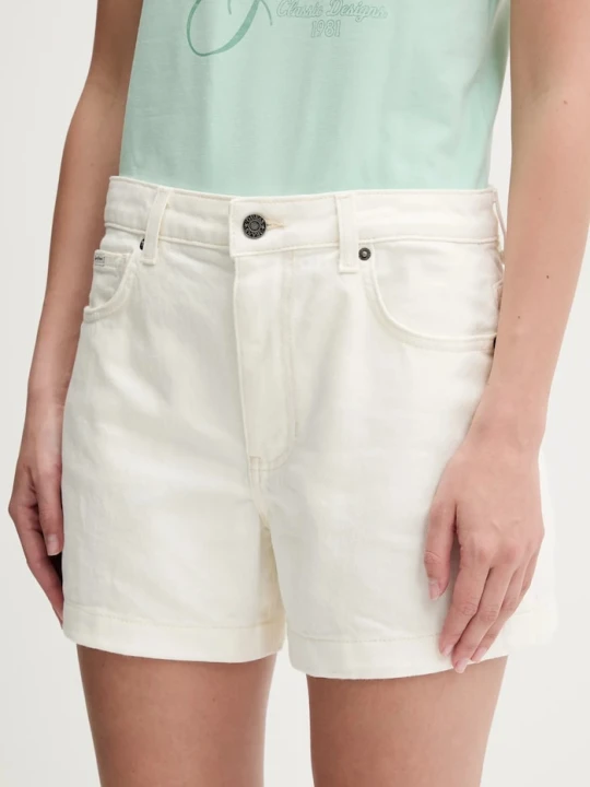 Zdjęcie produktu Guess Jeans szorty jeansowe beżowy