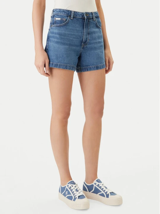 Zdjęcie produktu Guess Jeans Szorty jeansowe W5GD0S D5O13 Niebieski Regular Fit