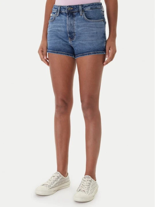 Zdjęcie produktu Guess Jeans Szorty jeansowe W5YD0Y D5R11 Niebieski Regular Fit